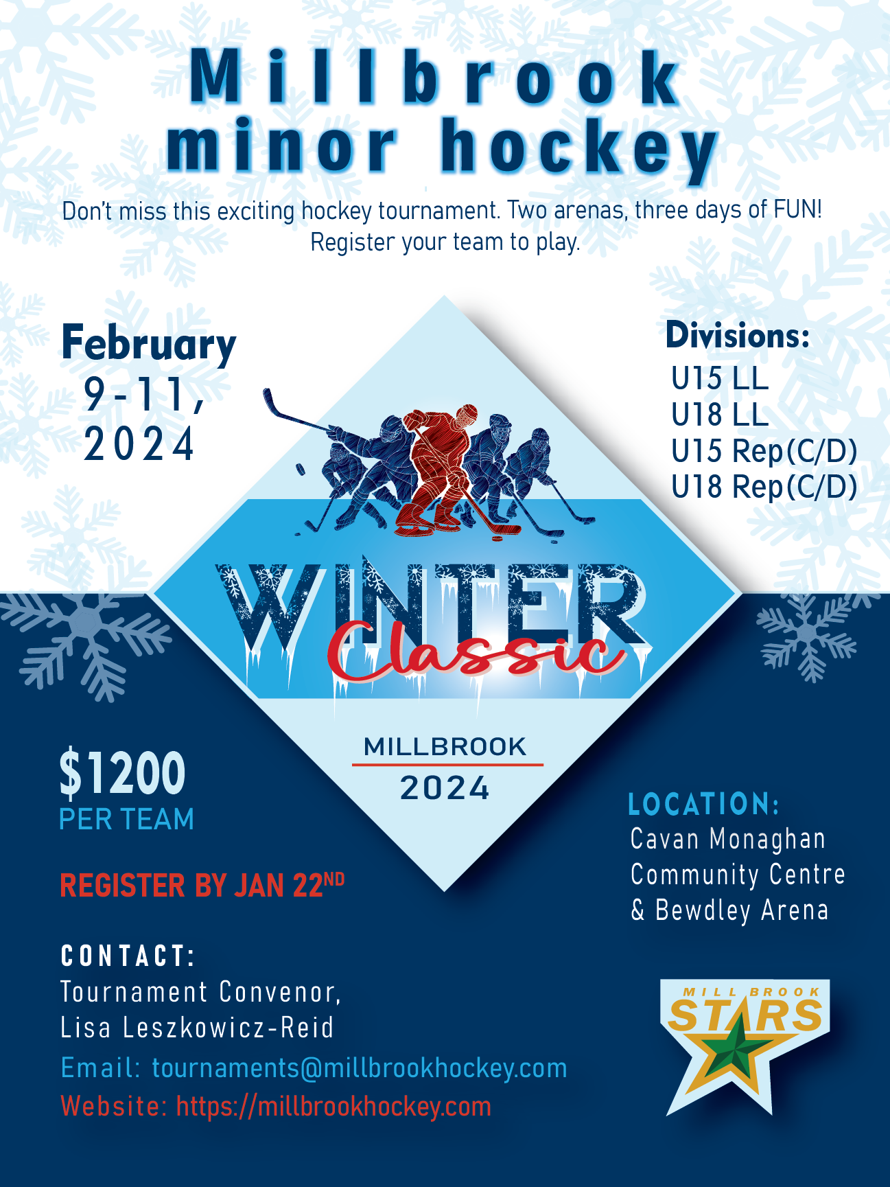 Winter Classic U15 and U18 > General Information (Millbrook Minor Hockey)